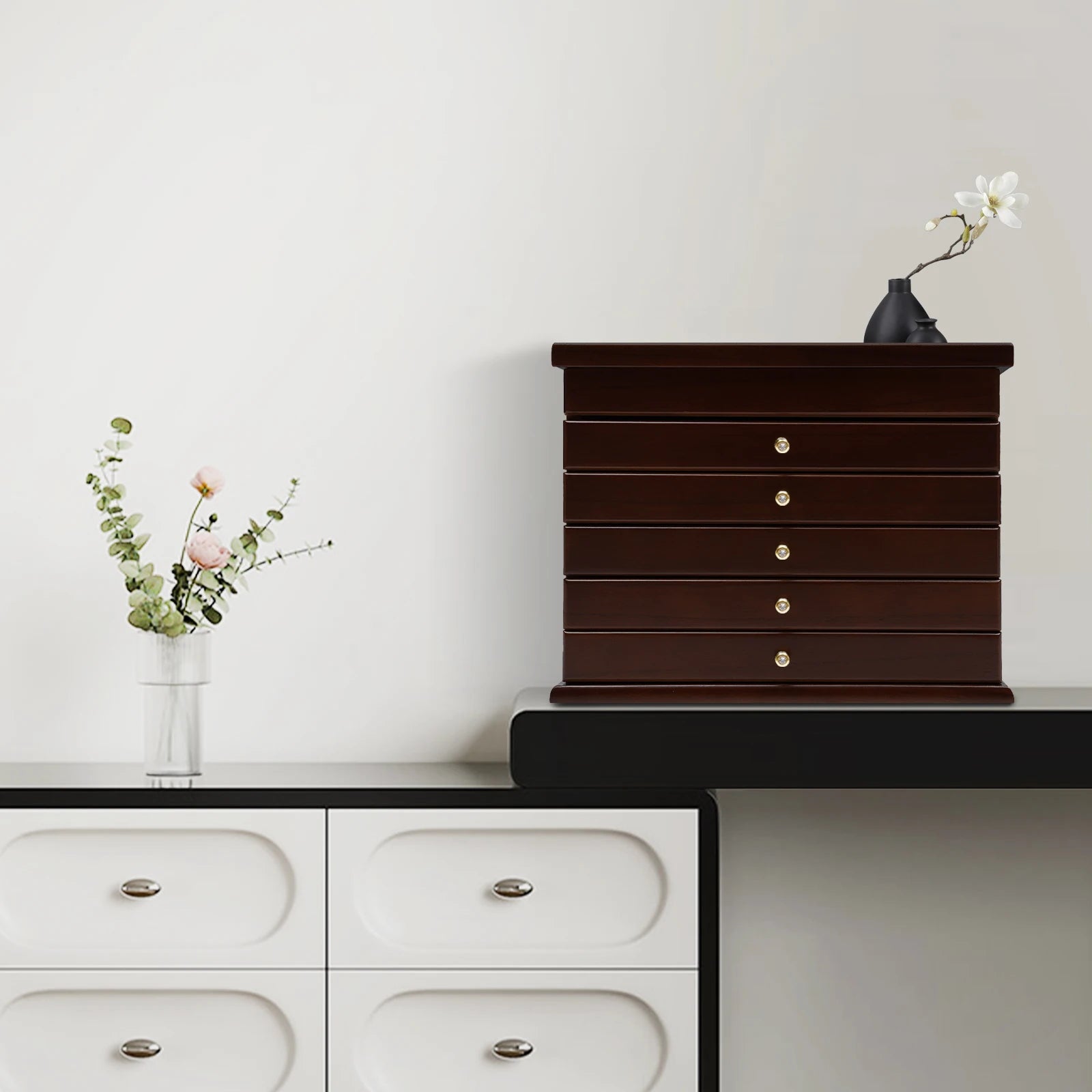 6-Tier Vintage Jewelry Organizer Box