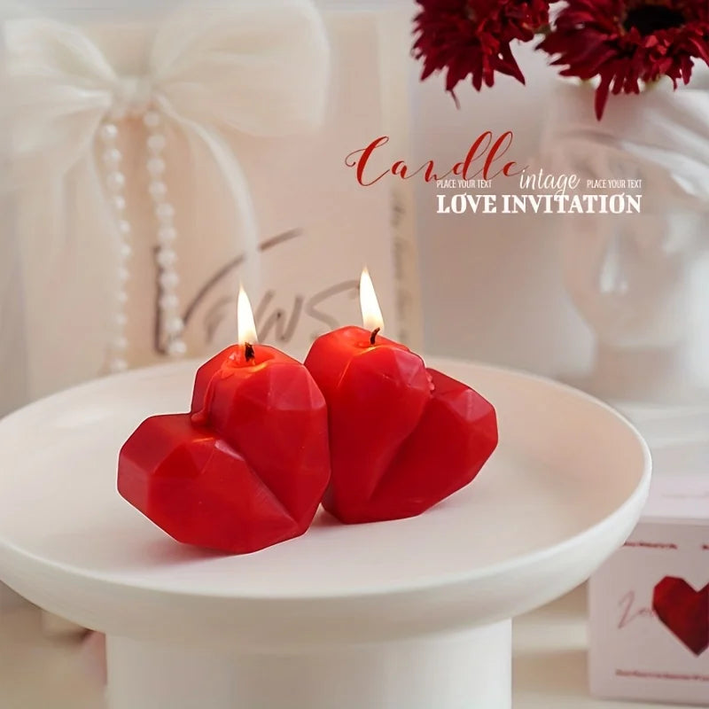 Heart-Shaped Aromatherapy Candle Set