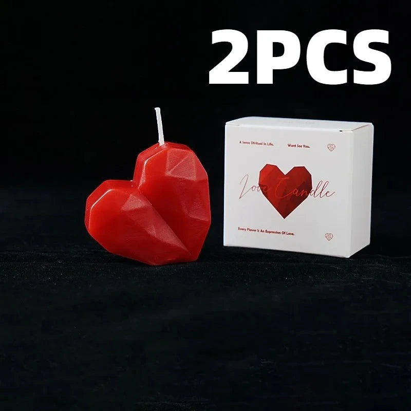 Heart-Shaped Aromatherapy Candle Set