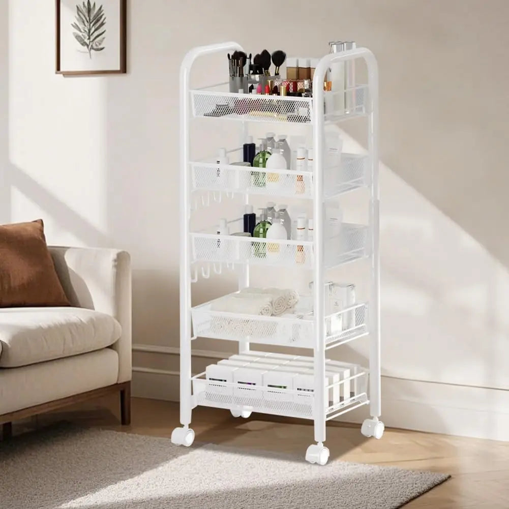 5-Tier Rolling Storage Cart