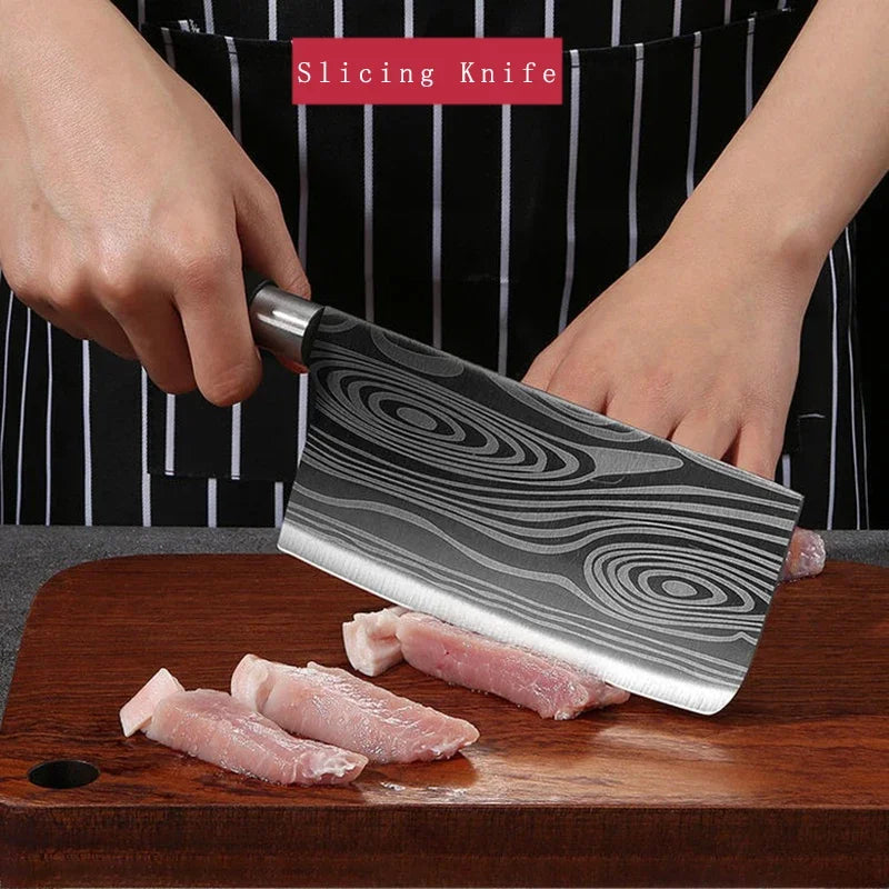 Damascus Kitchen Knife Set