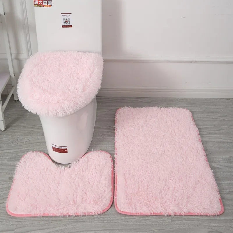 3-Piece Bathroom Rug Set