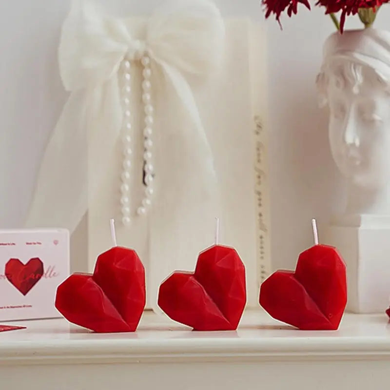 Heart-Shaped Aromatherapy Candle Set