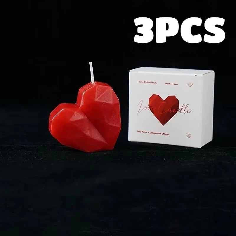 Heart-Shaped Aromatherapy Candle Set