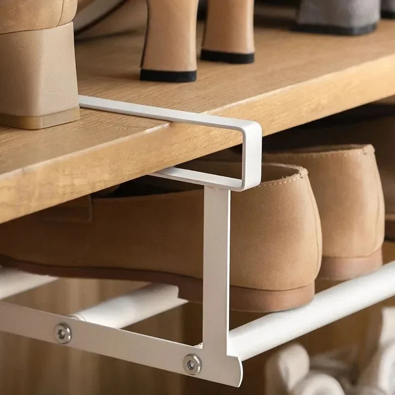 Adjustable Under Shelf Shoe Rack Organizer