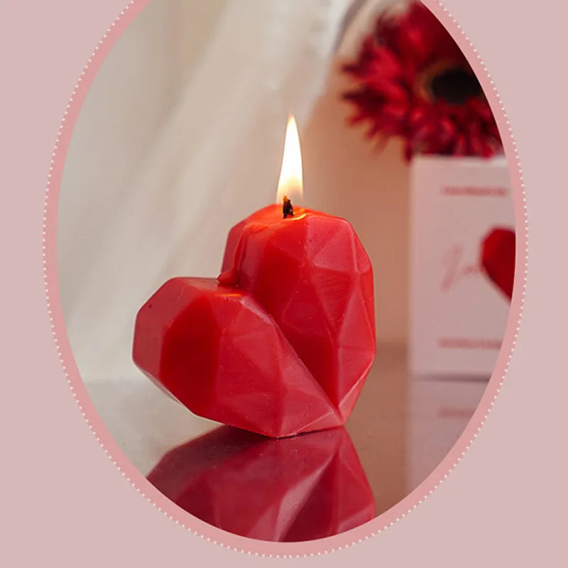 Heart-Shaped Aromatherapy Candle Set
