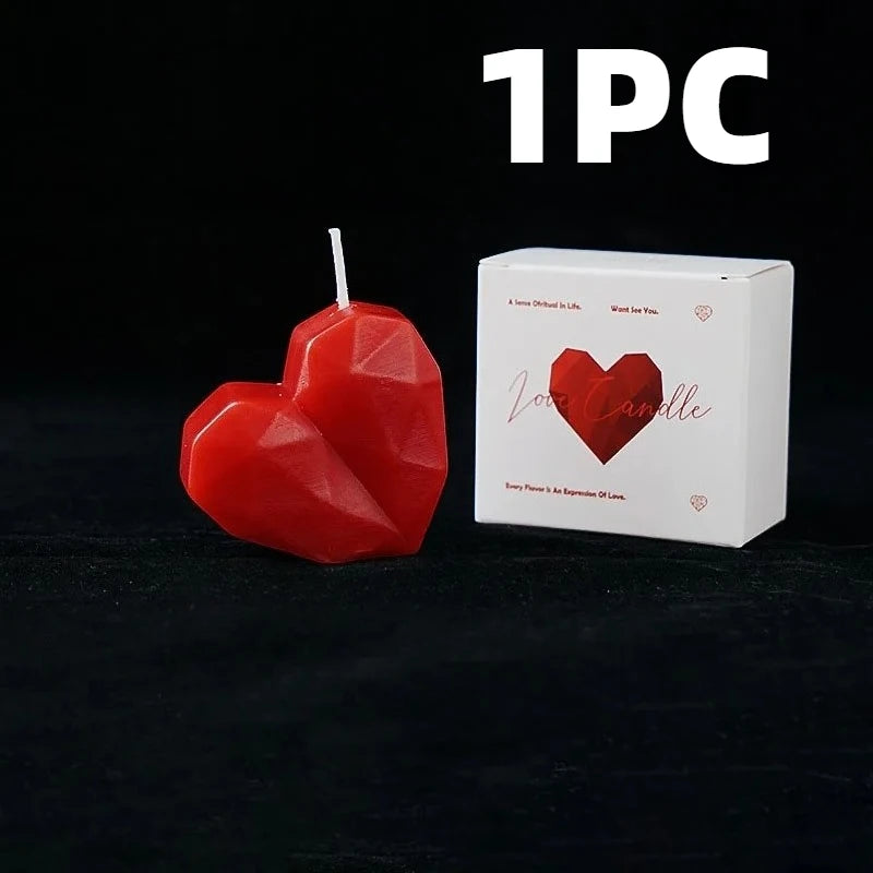 Heart-Shaped Aromatherapy Candle Set