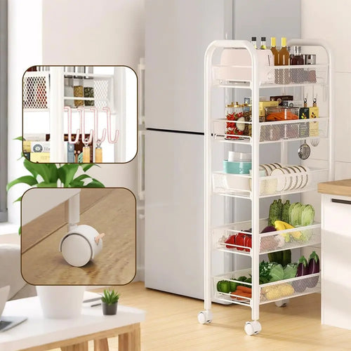 5-Tier Rolling Storage Cart