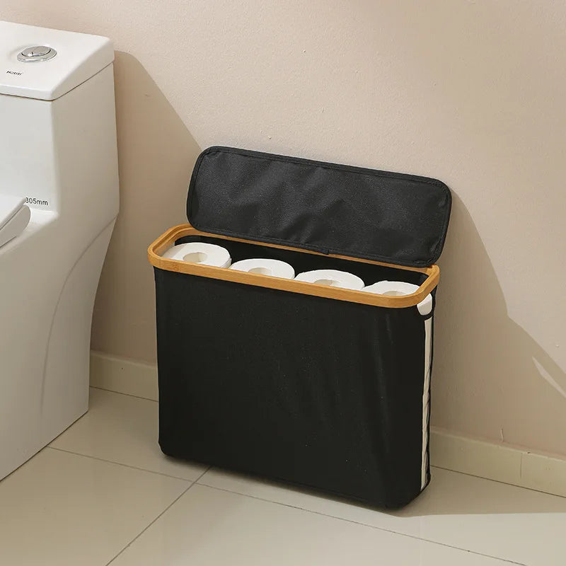 Toilet Paper Storage Basket with Lid