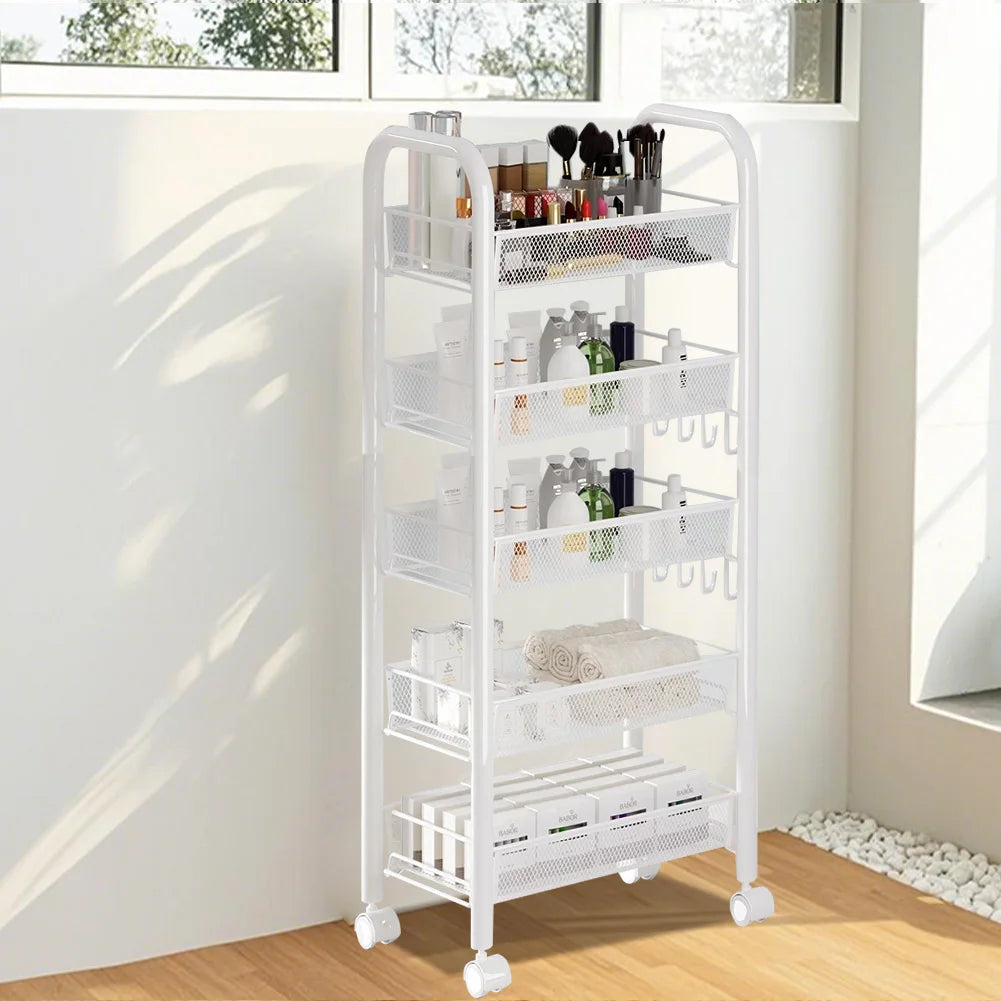 5-Tier Rolling Storage Cart