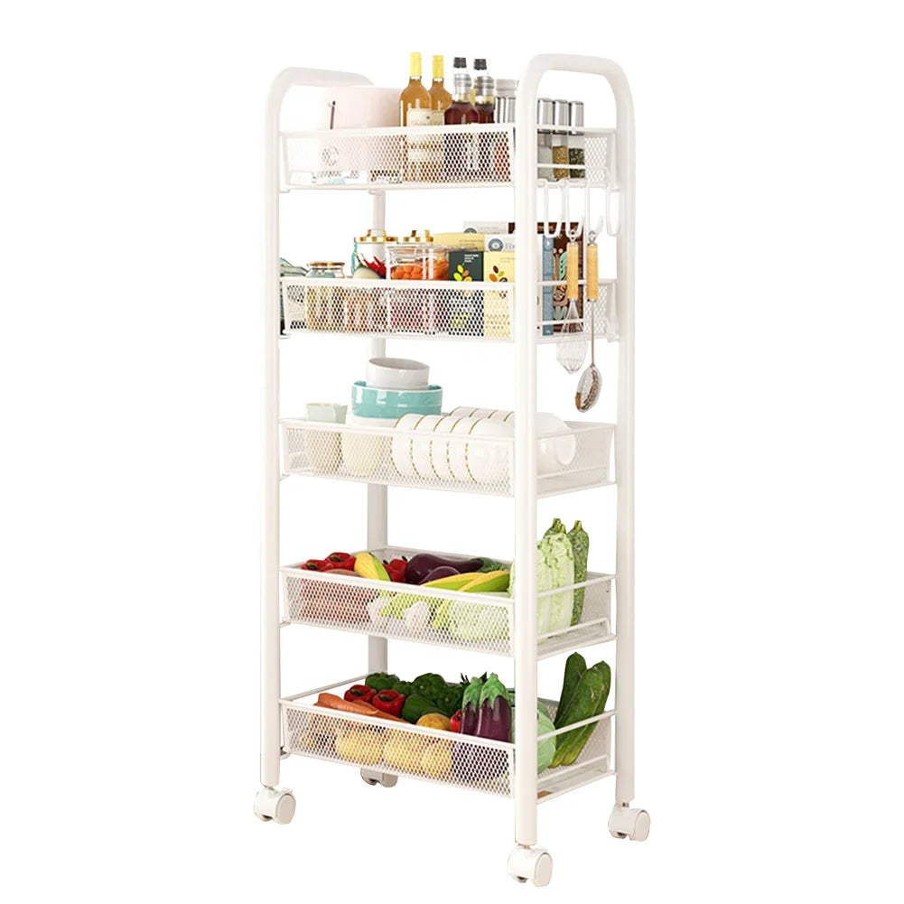 5-Tier Rolling Storage Cart