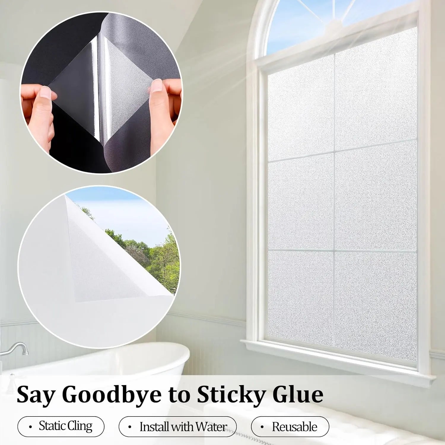 Frosted Glass Window Privacy Film