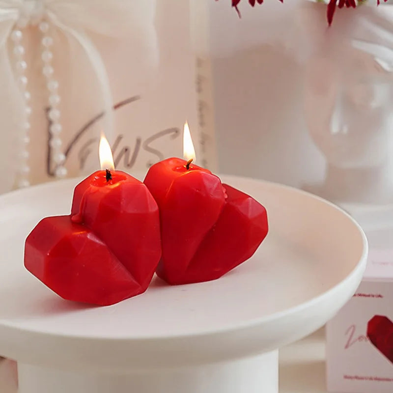 Heart-Shaped Aromatherapy Candle Set