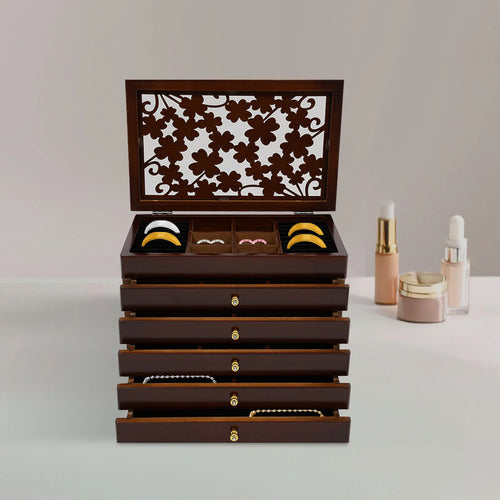 6-Tier Vintage Jewelry Organizer Box