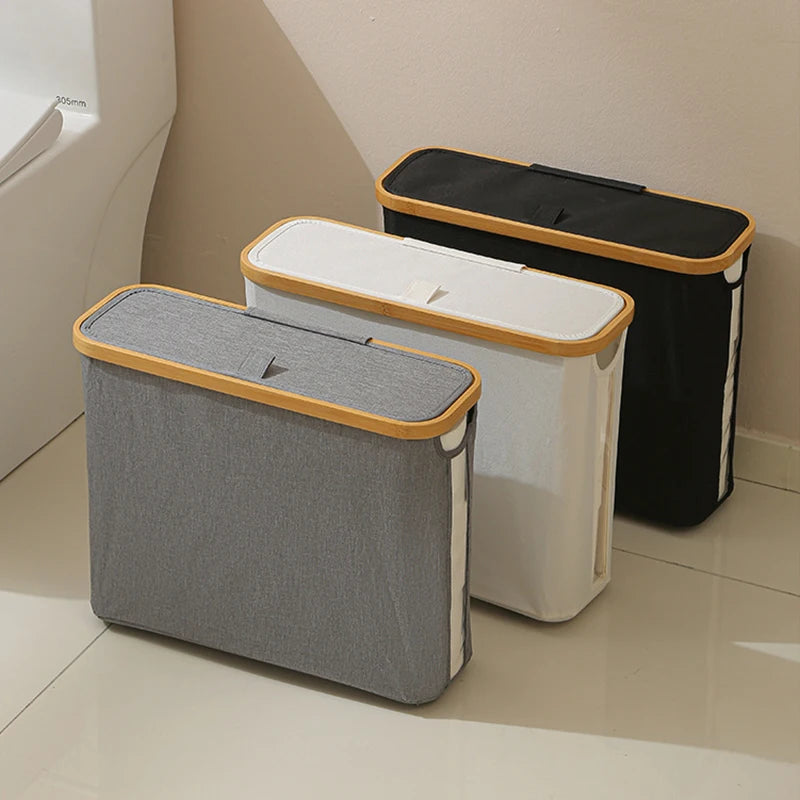Toilet Paper Storage Basket with Lid