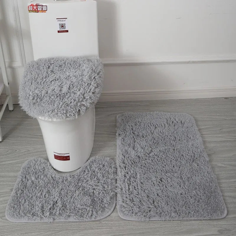 3-Piece Bathroom Rug Set