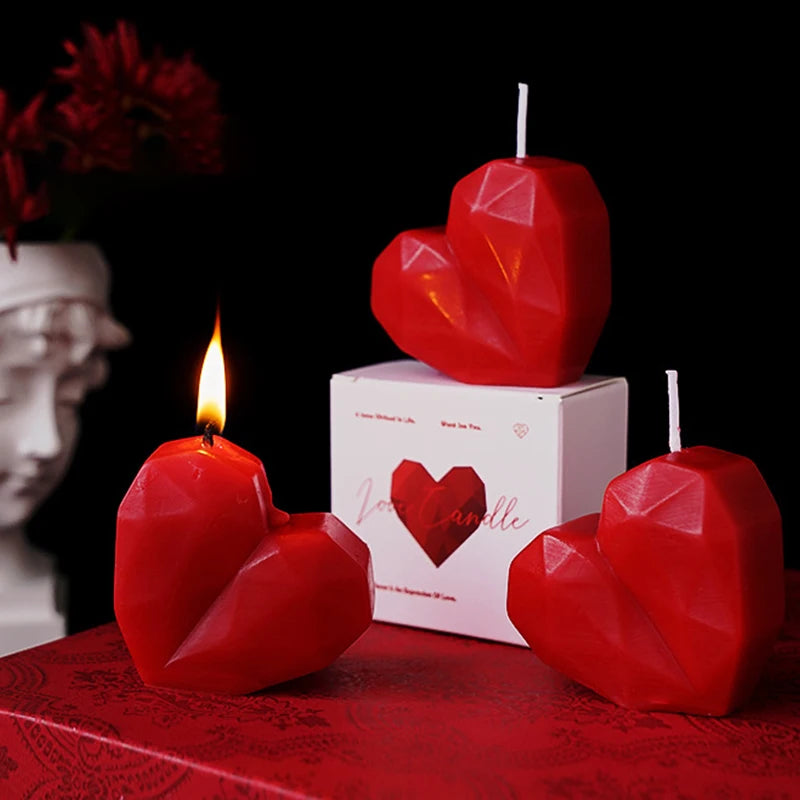 Heart-Shaped Aromatherapy Candle Set