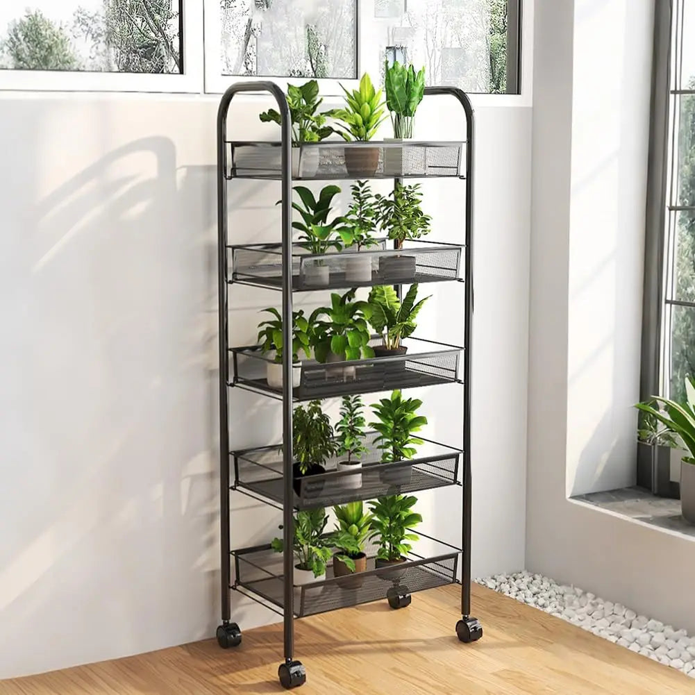5-Tier Rolling Storage Cart