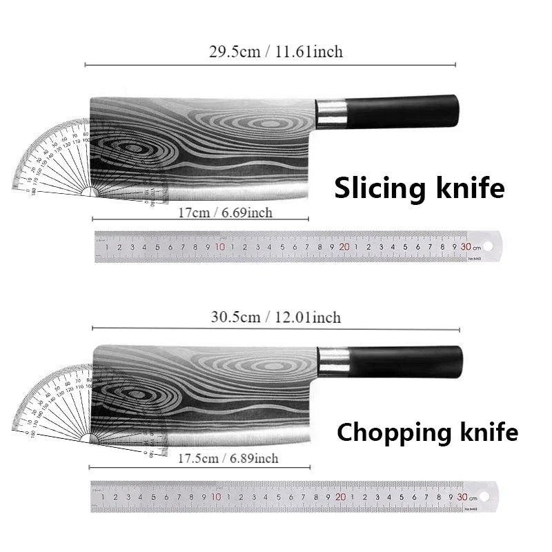 Damascus Kitchen Knife Set