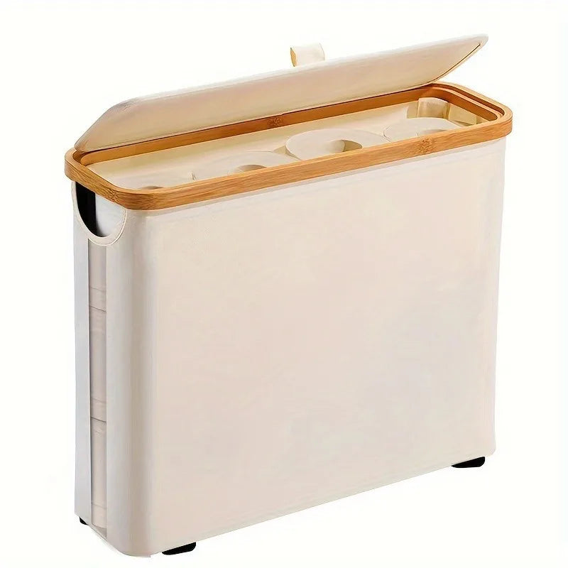 Toilet Paper Storage Basket with Lid