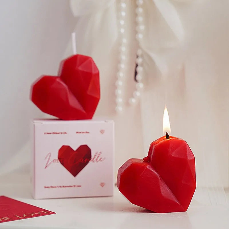 Heart-Shaped Aromatherapy Candle Set