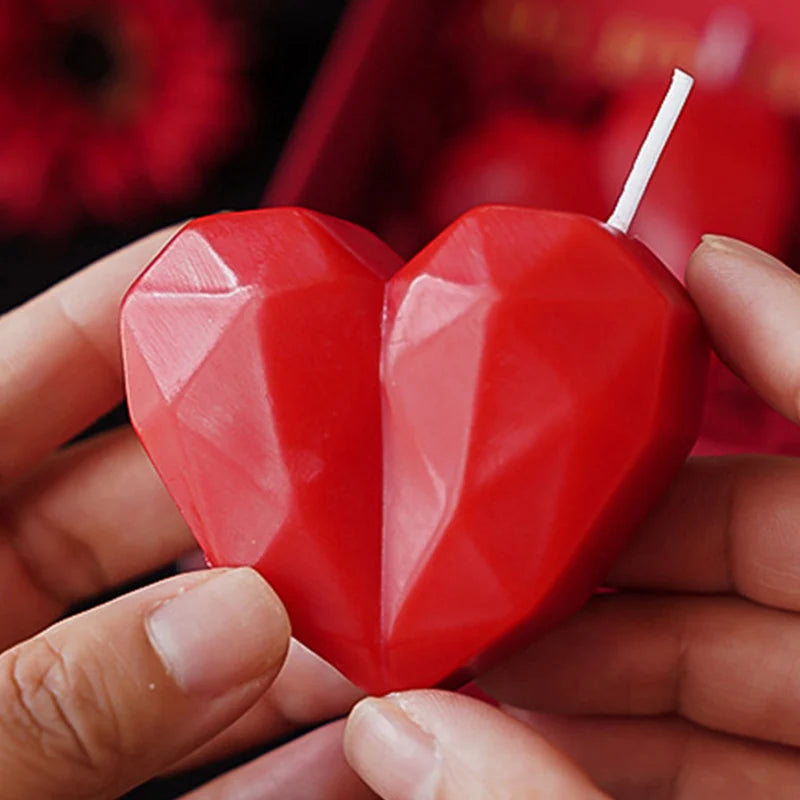 Heart-Shaped Aromatherapy Candle Set