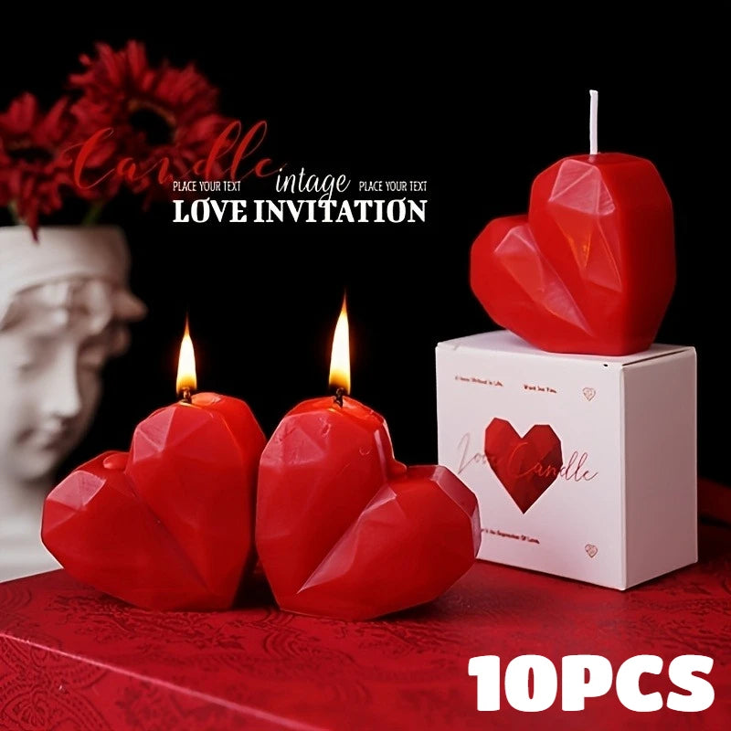 Heart-Shaped Aromatherapy Candle Set