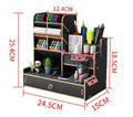 Wooden Desktop Organizer with Drawer