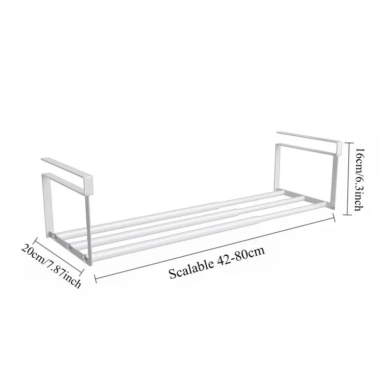 Adjustable Under Shelf Shoe Rack Organizer